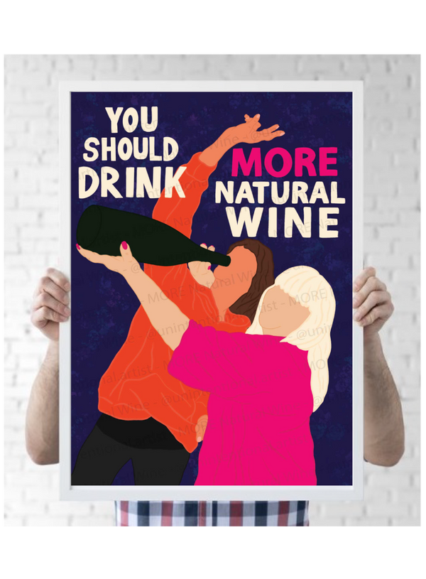 Drink Natural Wine Poster