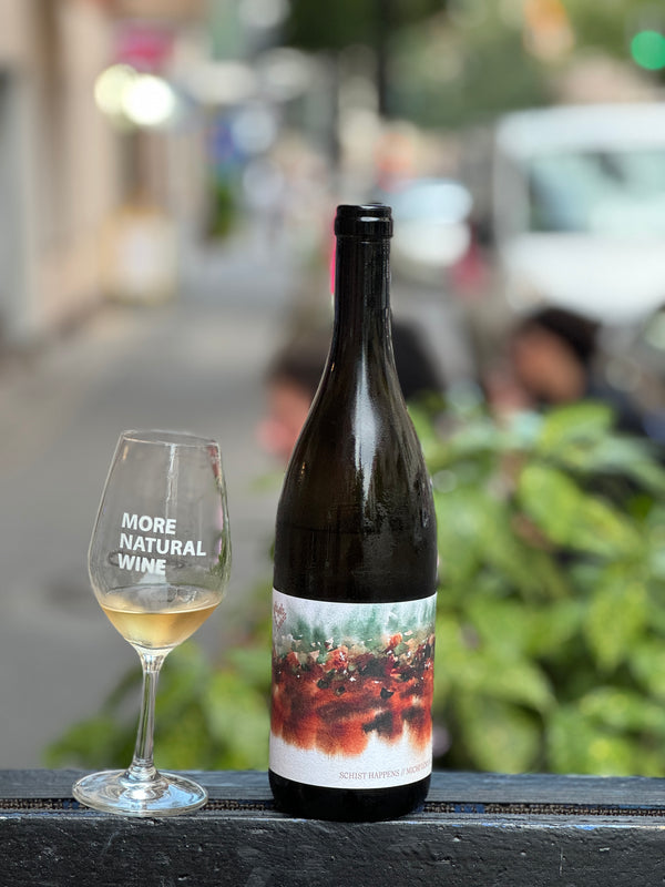 Schist Happens is a natural orange wine crafted by Michi Lorenz, in the Styria region in Austria