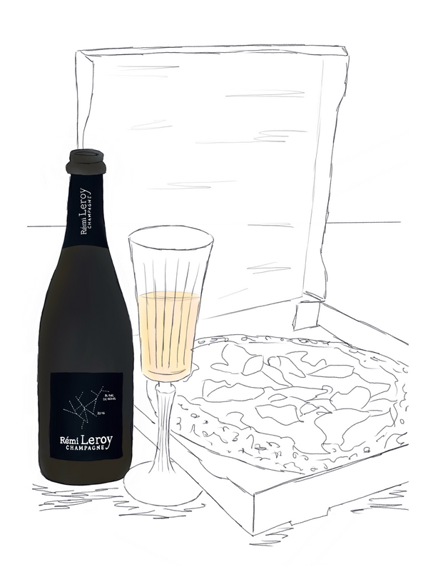 Leroy Champagne Sketch Poster