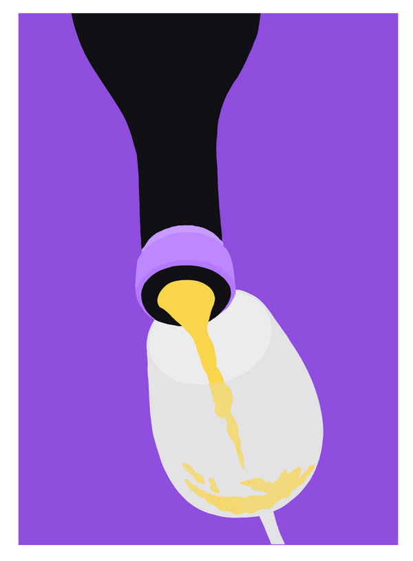 Natural Wine Purple Poster