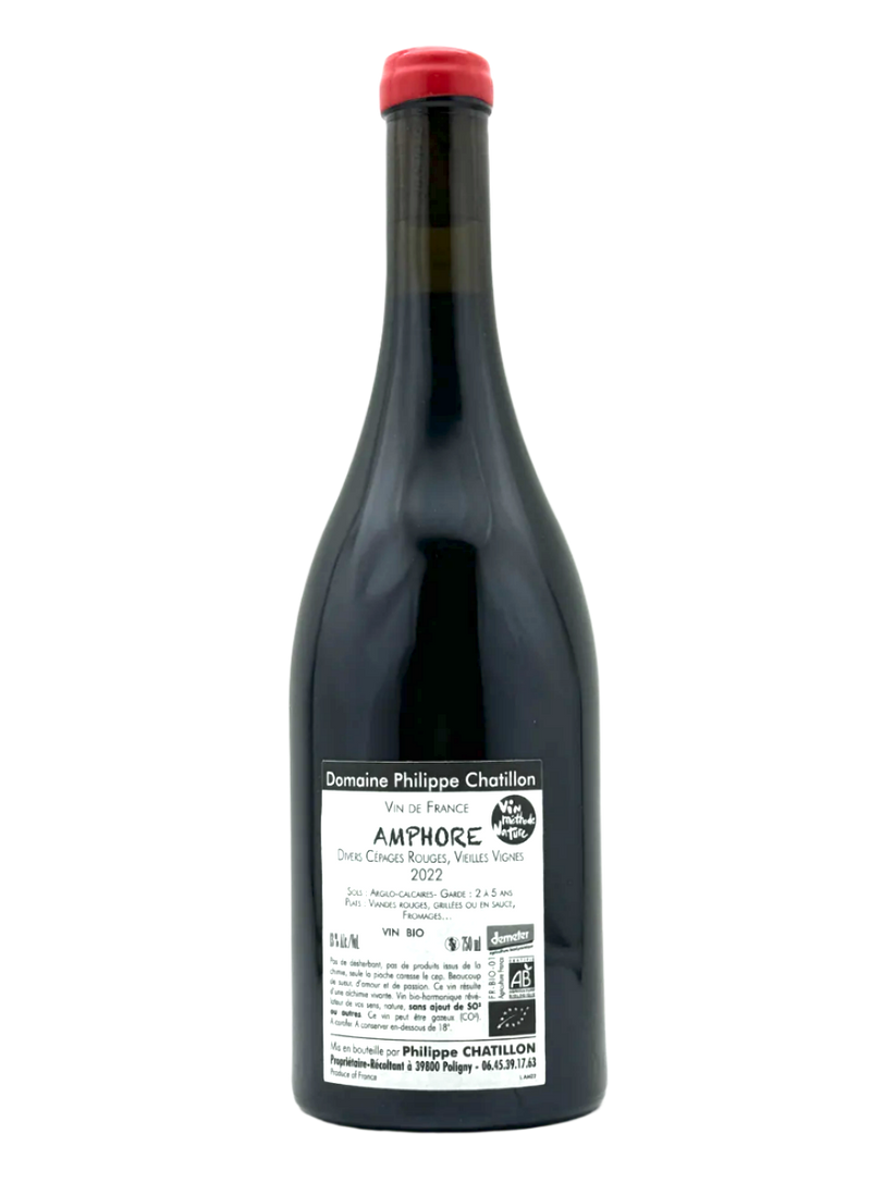 Amphore Rouge 2022 | Natural Wine by Philippe Chatillon.