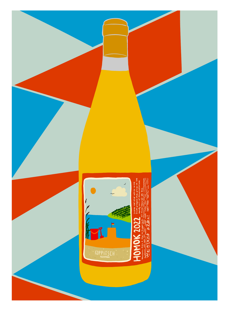 Koppitsch Homok Natural Wine Art Poster | MORE Natural Wine