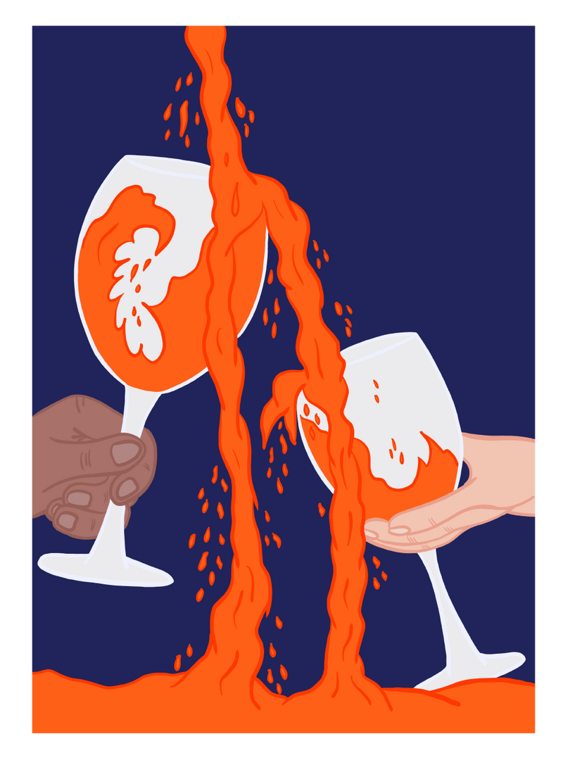 Orange Wine Poster