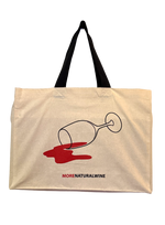 natural wine gift bag tote wine glass

